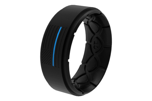 Groove Life Zeus Step American Hero Ring w/ Anti-stretch™ Technology -  Blue Line Midnight Black Groove Life Zeus Step American Hero Ring w/ Anti-stretch™ Technology -  Blue Line Midnight Black