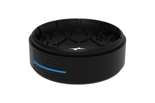 Groove Life Zeus Step American Hero Ring w/ Anti-stretch™ Technology -  Blue Line Midnight Black Groove Life Zeus Step American Hero Ring w/ Anti-stretch™ Technology -  Blue Line Midnight Black