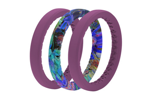 Groove Life Women's Stackable Rings - Twilight Blossom