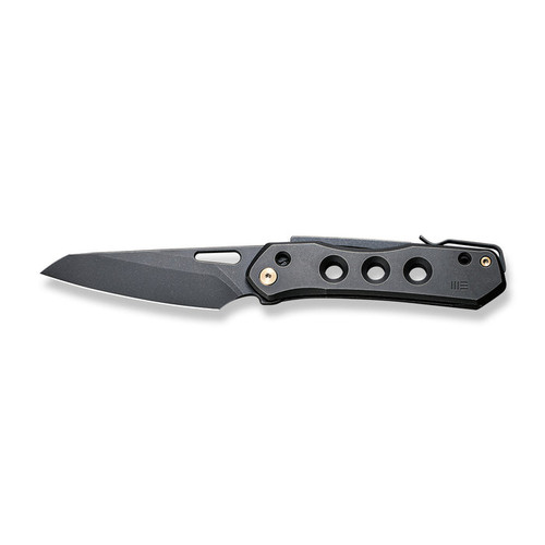 We Knife Company Vision R Superlock Folding Knife - 3.54" CPM-20CV Black Stonewashed Reverse Tanto Blade, Black Titanium Handles - WE21031-2 We Knife Company Vision R Superlock Folding Knife - 3.54" CPM-20CV Black Stonewashed Reverse Tanto Blade, Black Titanium Handles - WE21031-2