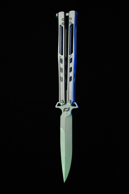 Schrade Alpha Class Alkemyst Balisong Butterfly Knife - 4" D2 Modified Clip Point Blade, Satin Stonewash Stainless Steel Handles - 1182276 Schrade Alpha Class Alkemyst Balisong Butterfly Knife - 4" D2 Modified Clip Point Blade, Satin Stonewash Stainless Steel Handles - 1182276