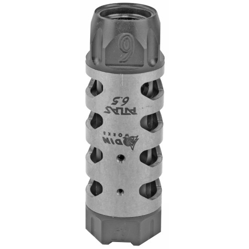 Odin Works Atlas 6.5 Muzzle Brake - 6.5MM or 6MM Calibers, 5/8-24 Threaded, Stainless Steel Odin Works Atlas 6.5 Muzzle Brake - 6.5MM or 6MM Calibers, 5/8-24 Threaded, Stainless Steel