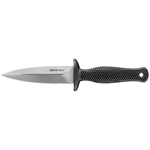 Cold Steel 10BCTM Counter TAC II Fixed Knife - 3.375" Double Edge Blade, Kray-Ex Handles