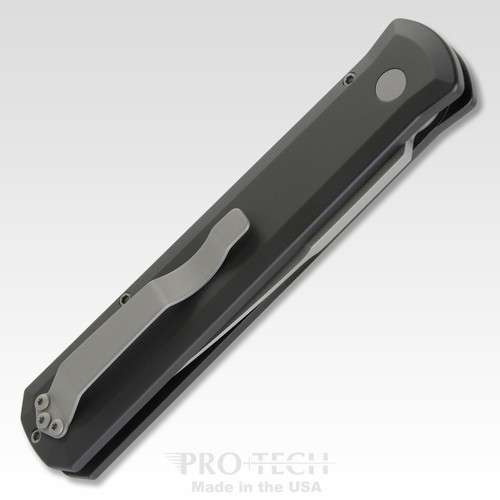 ProTech 920 Godfather AUTO Folding Knife - 4" 154CM Bead Blasted Plain Blade, Black Aluminum Handles ProTech 920 Godfather AUTO Folding Knife - 4" 154CM Bead Blasted Plain Blade, Black Aluminum Handles