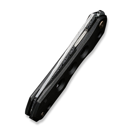 We Knife Company Vision R Superlock Folding Knife - 3.54" Hakkapella Damasteel Reverse Tanto Blade, Black Titanium Handles - WE21031-DS1 We Knife Company Vision R Superlock Folding Knife - 3.54" Hakkapella Damasteel Reverse Tanto Blade, Black Titanium Handles - WE21031-DS1