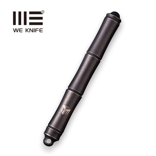 We Knife Co TP-04C Syrinx Screw Cap Pen - Black Titanium