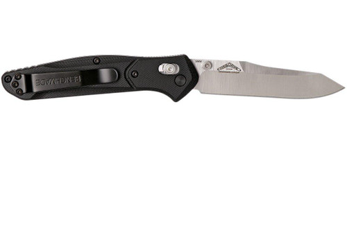 Benchmade 940-2 Osborne Folding Knife - 3.4" S30V Plain Blade, Black G10 Handles