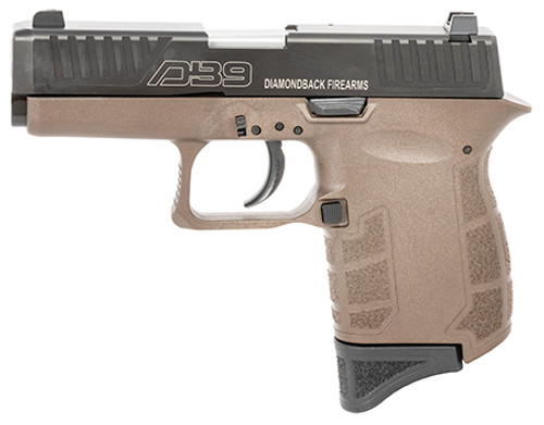 Diamondback DB0200P071 DB9 G4 9mm Luger Caliber with 3.10" Barrel, 6+1 Capacity, Midnight Bronze Finish Polymer Frame, Serrated Black Nitride Stainless Steel Slide & Polymer Grip Diamondback DB0200P071 DB9 G4 9mm Luger Caliber with 3.10" Barrel, 6+1 Capacity, Midnight Bronze Finish Polymer Frame, Serrated Black Nitride Stainless Steel Slide & Polymer Grip