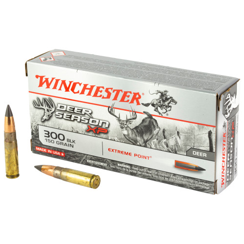 Winchester Ammunition DEER SEASON XP 300 Blackout 150 Grain Ballistic Tip - 20 Round Box