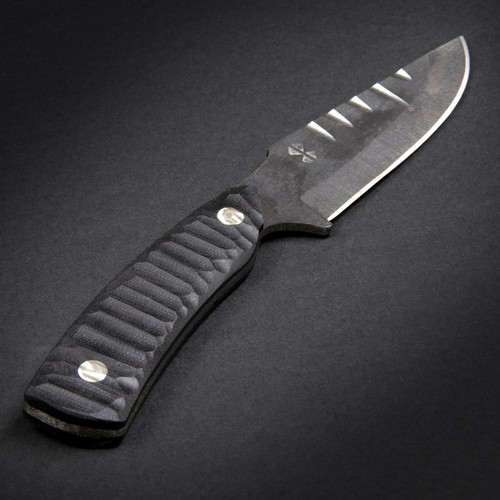 Black Knight Blades Nightmare Fixed Blade - 4.0" 8670 Steel Plain Edge Blade, Black Contoured G10 Handle, Kydex Sheath Black Knight Blades Nightmare Fixed Blade - 4.0" 8670 Steel Plain Edge Blade, Black Contoured G10 Handle, Kydex Sheath
