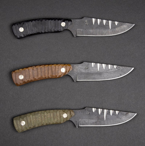Black G10, Brown G10, Green Micarta Black G10, Brown G10, Green Micarta