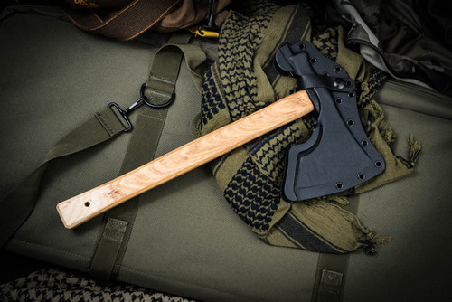 American Tomahawk Company Model 2 Topo Map Tomahawk - 15.25" Overall, Black Topo Map Head, Tennessee Hickory Handle, Kydex Sheath with MOC Straps American Tomahawk Company Model 2 Topo Map Tomahawk - 15.25" Overall, Black Topo Map Head, Tennessee Hickory Handle, Kydex Sheath with MOC Straps