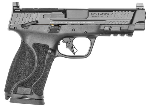 Smith & Wesson 13388 M&P M2.0 Optic Ready Striker Fire 10mm Auto with 4.60" Barrel 15+1, Black Polymer Frame With Picatinny Acc. Rail, Optic Cut Armornite Slide, Manual Safety