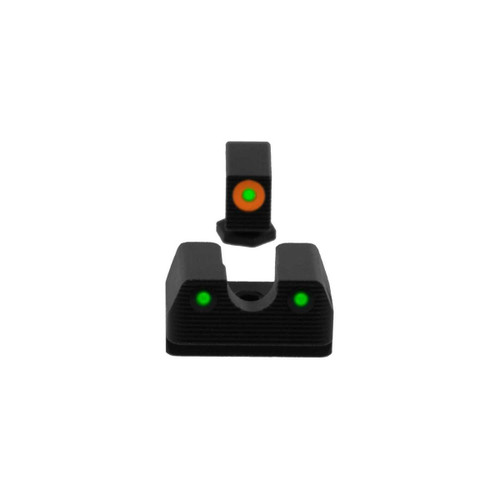 Rival Arms RA1A231G Tritium Night Sights for Glock 17/19 - Green Tritium w/Orange Outline Front, Green Rear. Rival Arms RA1A231G Tritium Night Sights for Glock 17/19 - Green Tritium w/Orange Outline Front, Green Rear.
