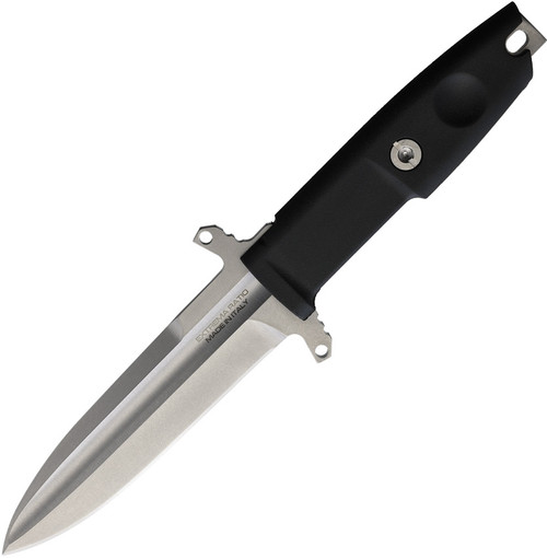 Extrema Ratio Knives Defender 2 Dagger - 4.6" BöHLER N690 Steel Blade, Black Forprene Handle, Kydex Sheath