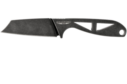 Bradford Knives G-Cleaver Fixed Blade Neck Knife - 2.875" Elmax NImbus Cleaver Blade, Skeletonized Handle, Kydex Sheath
