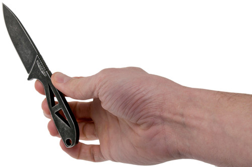 Bradford Knives G-Becker Fixed Blade Neck Knife - 2.875" Elmax Black Nimbus Drop Point Blade, Skeletonized Handle, Kydex Sheath Bradford Knives G-Becker Fixed Blade Neck Knife - 2.875" Elmax Black Nimbus Drop Point Blade, Skeletonized Handle, Kydex Sheath