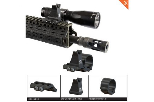 Unity Tactical FUSION Micro Hub 2.0 - Black Unity Tactical FUSION Micro Hub 2.0 - Black