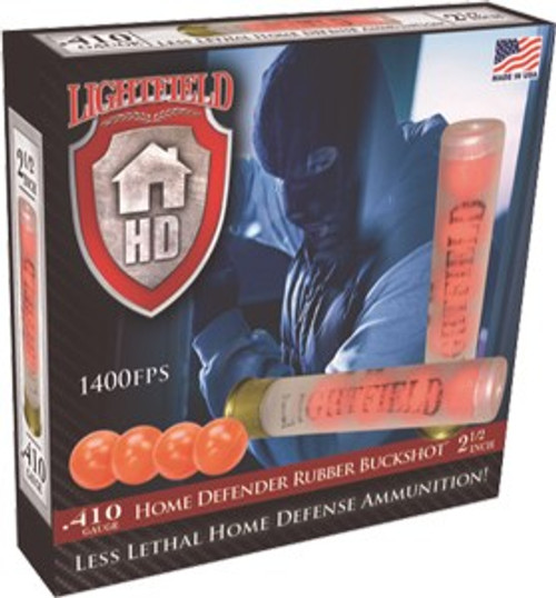 Lightfield .410 Home Defender Less Lethal Rubber Buck Shot - 5 Shells per Box