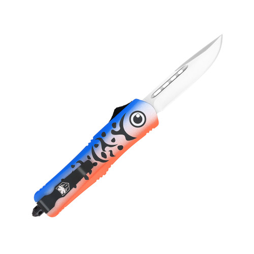 Cobratec Medium FS-3 OTF Knife - Blue Lure Edition - 3" D2 Blade,  Aluminum Alloy Cerakoted Handle Cobratec Medium FS-3 OTF Knife - Blue Lure Edition - 3" D2 Blade,  Aluminum Alloy Cerakoted Handle