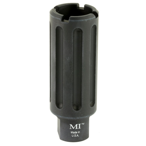 Midwest Industries MI-Blast Can 5/8x24 Thread (.30 Cal) - 5/8X24 TPI, Overall Length 3.375", Includes Crush Washer, Black Anodized 6061 Aluminum