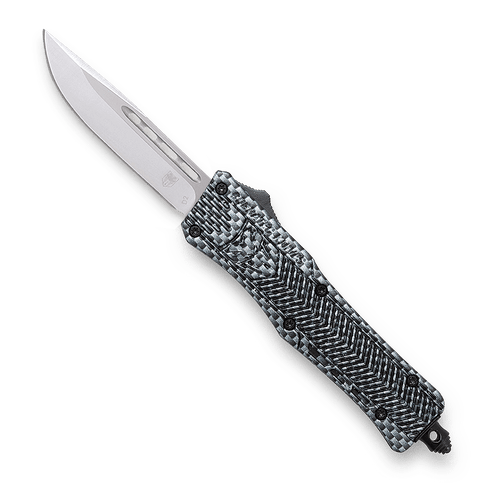 CobraTec CTK-1 Small - Carbon Fiber - 2.75" D2 Steel Blade, Aluminum Alloy Handle