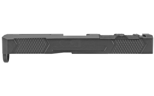 Grey Ghost Precision Stripped Slide for Glock 19 - Version 4, Gen 5, Dual Optic Cutout Compatible (RMR and DeltaPoint Pro), Black Nitride Finish Grey Ghost Precision Stripped Slide for Glock 19 - Version 4, Gen 5, Dual Optic Cutout Compatible (RMR and DeltaPoint Pro), Black Nitride Finish