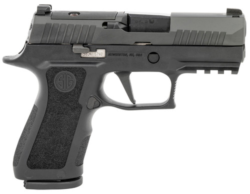 Sig Sauer 320XC9BXR3PR2 P320 X 9mm Luger Caliber with 3.60" Barrel, 15+1 Capacity, Overall Black Finish Stainless Steel, Picatinny Rail Frame, Serrated/Optic Cut Nitron Slide, Polymer Grip & XRAY3 Day/Night Sight Includes 2 Mags & Optic Plate