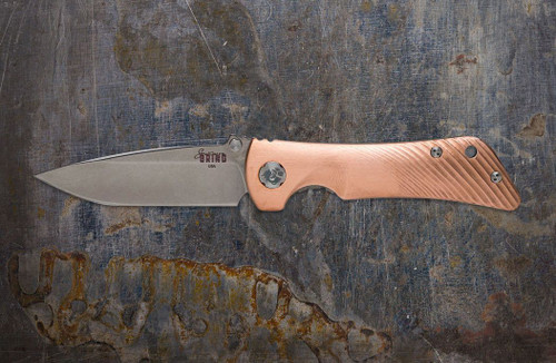 Zac Brown's Southern Grind Spider Monkey Folding Knife - 3.25" CPM S35VN Drop Point Blade, Copper Handle Zac Brown's Southern Grind Spider Monkey Folding Knife - 3.25" CPM S35VN Drop Point Blade, Copper Handle