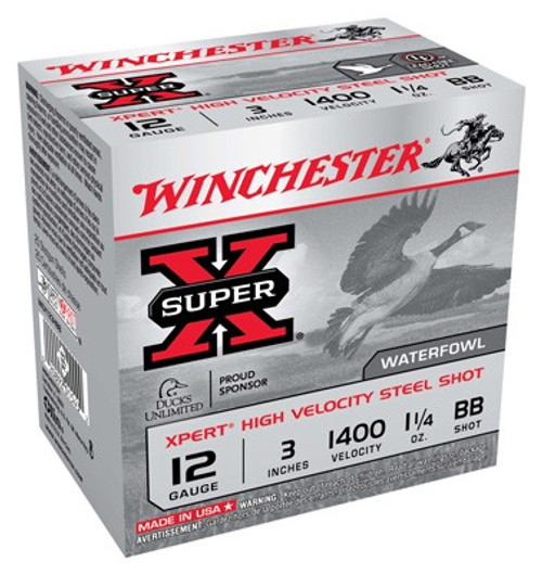 Winchester Super-X XPERT 3" 1-1/4 oz High Velocity Steel Shot - 25 Shells per Box