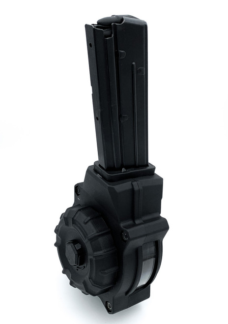 ProMag 5.7X28MM 55 Round Drum Magazine - Fits FN Five Seven IOM/USG Pistol, Black Polymer ProMag 5.7X28MM 55 Round Drum Magazine - Fits FN Five Seven IOM/USG Pistol, Black Polymer