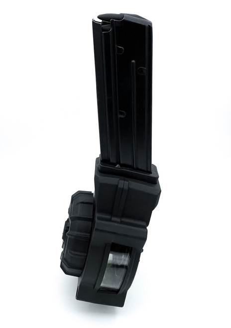 ProMag 5.7X28MM 55 Round Drum Magazine - Fits FN Five Seven IOM/USG Pistol, Black Polymer ProMag 5.7X28MM 55 Round Drum Magazine - Fits FN Five Seven IOM/USG Pistol, Black Polymer