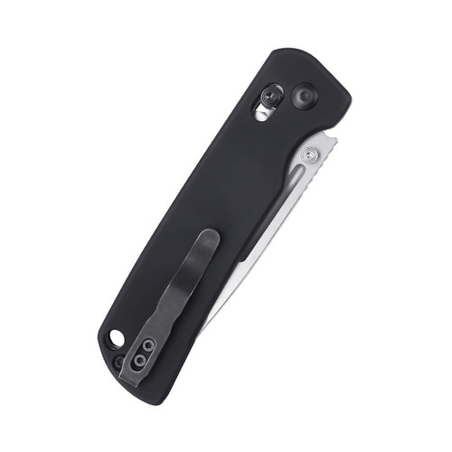 Kizer Escort Clutch Lock Folding Knife - 3.31" 20CV Stonewash Blade, Black Aluminum Handles Kizer Escort Clutch Lock Folding Knife - 3.31" 20CV Stonewash Blade, Black Aluminum Handles