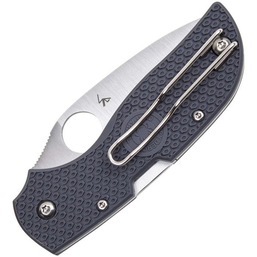 Spyderco Chaparral Lightweight Folding Knife - 2.8" CTS-XHP Satin Plain Blade, Gray FRN Handles - C152PGY Spyderco Chaparral Lightweight Folding Knife - 2.8" CTS-XHP Satin Plain Blade, Gray FRN Handles - C152PGY