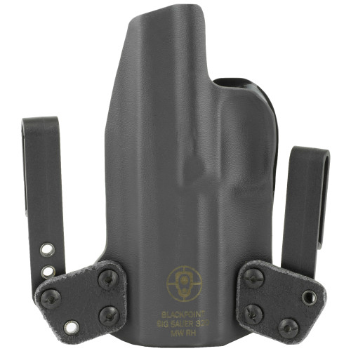 BlackPoint Tactical, Mini Wing IWB, Inside the Pants Holster, Right Hand, Black, Sig Sauer P320 Full Size, Kydex BlackPoint Tactical, Mini Wing IWB, Inside the Pants Holster, Right Hand, Black, Sig Sauer P320 Full Size, Kydex