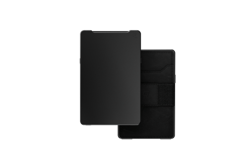 Groove Wallet - Midnight Black w/ Black Leather Sleeve - World's Best EDC Wallet