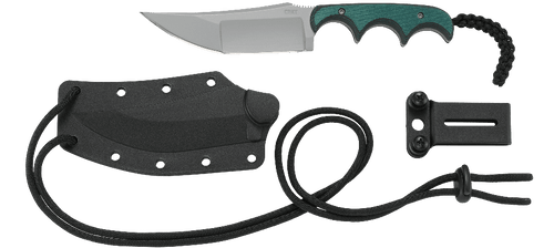 CRKT 2394 Folts Minimalist Katana Fixed Blade Neck Knife - 3.56" Bead Blasted Plain Blade, Green Resin Infused Fiber Handles, Thermoplastic Sheath CRKT 2394 Folts Minimalist Katana Fixed Blade Neck Knife - 3.56" Bead Blasted Plain Blade, Green Resin Infused Fiber Handles, Thermoplastic Sheath
