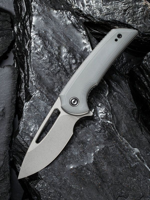 CIVIVI Knives C2010A Odium Flipper Knife - 2.65" D2 Stonewashed Blade, Gray G10 Handles CIVIVI Knives C2010A Odium Flipper Knife - 2.65" D2 Stonewashed Blade, Gray G10 Handles