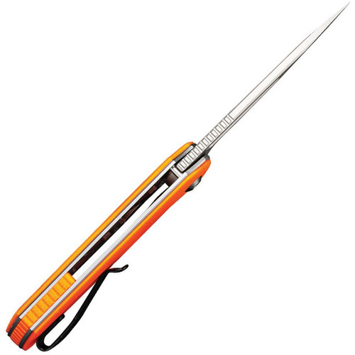 CIVIVI Knives C2010B Odium Flipper Knife - 2.65" D2 Stonewashed Blade, Orange G10 Handles CIVIVI Knives C2010B Odium Flipper Knife - 2.65" D2 Stonewashed Blade, Orange G10 Handles