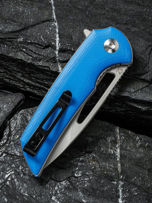 CIVIVI Knives C2010C Odium Flipper Knife - 2.65" D2 Stonewashed Blade, Blue G10 Handles CIVIVI Knives C2010C Odium Flipper Knife - 2.65" D2 Stonewashed Blade, Blue G10 Handles