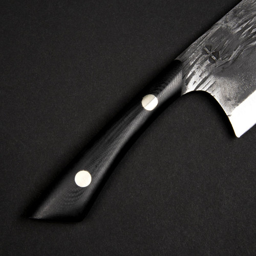 Black Knight Blades Chef Knife - 8.25" 8670 High Carbon Steel Blade, Black G10 Handle Black Knight Blades Chef Knife - 8.25" 8670 High Carbon Steel Blade, Black G10 Handle