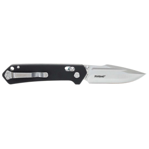 Schrade Delta Class Divergent Folding Knife 3.06" AUS-8 Satin Harpoon Point, Black G10 Handles - 1182620 Schrade Delta Class Divergent Folding Knife 3.06" AUS-8 Satin Harpoon Point, Black G10 Handles - 1182620
