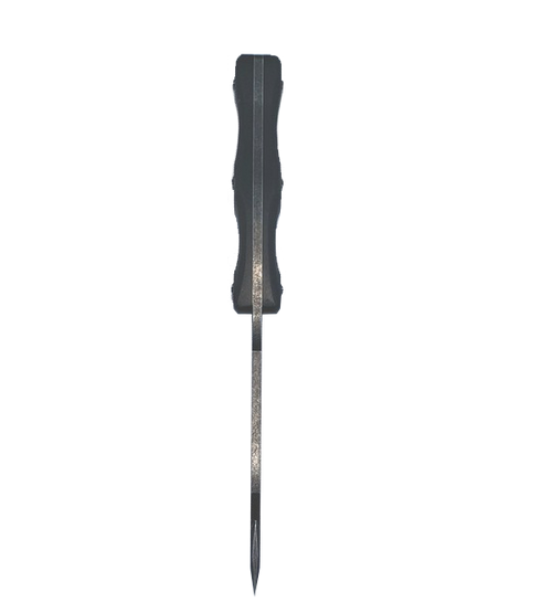 Templar Knife - Reagan - Field Dressing Fixed Knife - 4.60" Fixed Gut Hook Plain Edge D2 Steel Blade, Black G10 Handle, Leather Sheath Templar Knife - Reagan - Field Dressing Fixed Knife - 4.60" Fixed Gut Hook Plain Edge D2 Steel Blade, Black G10 Handle, Leather Sheath