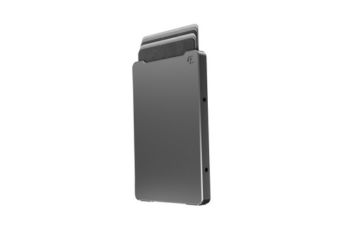 Groove Wallet - Gun Metal w/ Brown Leather Sleeve - World's Best EDC Wallet Groove Wallet - Gun Metal w/ Brown Leather Sleeve - World's Best EDC Wallet