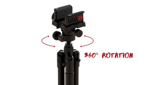 BOG Deathgrip Infinite Tripod - Carbon Fiber Construction, Matte Finish, Includes Adjustable Deathgrip Clamp, Ball Head Mount BOG Deathgrip Infinite Tripod - Carbon Fiber Construction, Matte Finish, Includes Adjustable Deathgrip Clamp, Ball Head Mount