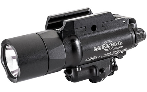 Surefire X400 Turbo Weaponlight w/ Red Laser - Fits Pistol and Picatinny, 1000 Lumens, Red Laser, Matte Black Finish