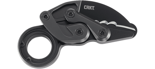 CRKT Provoke Folding Karambit - 2.4" D2 Black TiNi Blade w/ Veff Serrations, Black Aluminum - 4040V CRKT Provoke Folding Karambit - 2.4" D2 Black TiNi Blade w/ Veff Serrations, Black Aluminum - 4040V