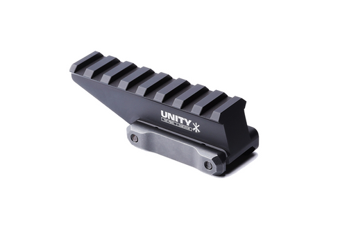 Unity Tactical FAST™ Absolute Riser - Absolute Co-witness to 2.26" Optical Height - Black