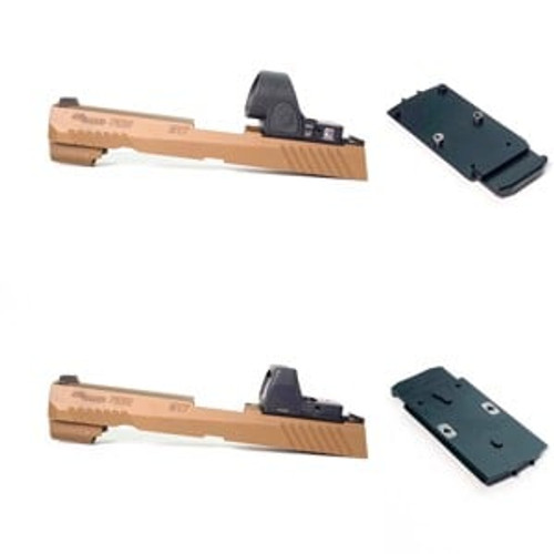 C&H Precision SIG P320 Legion (M17 / M18) w/ R1P/DPP Cut to Trijicon RMR / SRO / Holosun 407C / 507C / 508C / 508T w/ Dovetail for GLOCK compatible sights Adapter Plate - Anodized Black Finish, Includes Mounting Hardware C&H Precision SIG P320 Legion (M17 / M18) w/ R1P/DPP Cut to Trijicon RMR / SRO / Holosun 407C / 507C / 508C / 508T w/ Dovetail for GLOCK compatible sights Adapter Plate - Anodized Black Finish, Includes Mounting Hardware