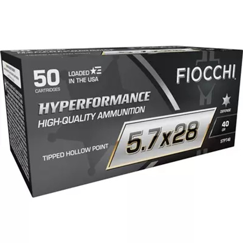Fiocchi 57PT40 Hyperformance 5.7x28mm 40 gr Tipped Hollow Point (THP) - 50 Rounds per Box